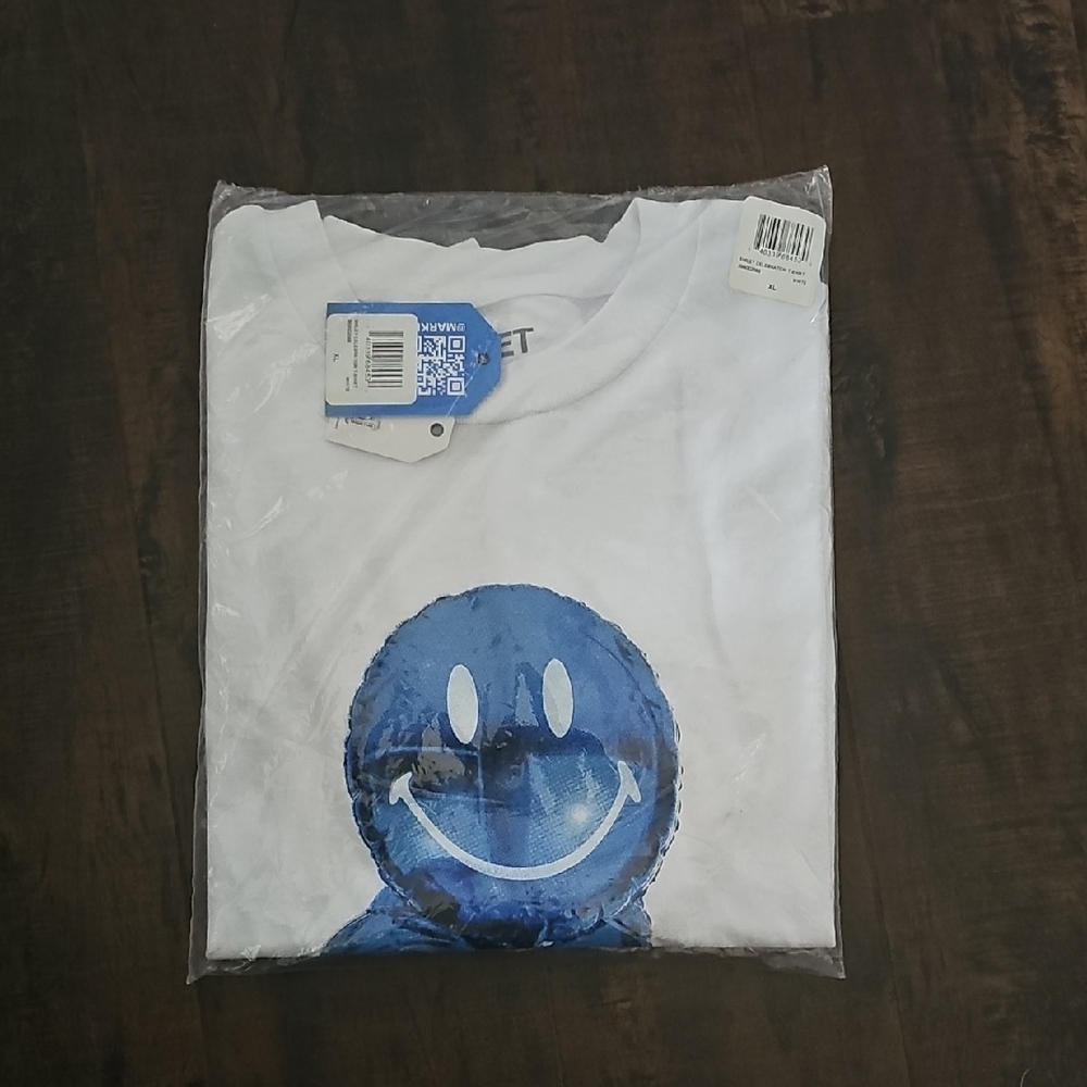 White Smiley Face Tee